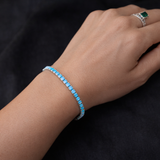 BlueTennis Bracelet (4mm)