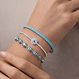 BlueTennis Bracelet (3mm)